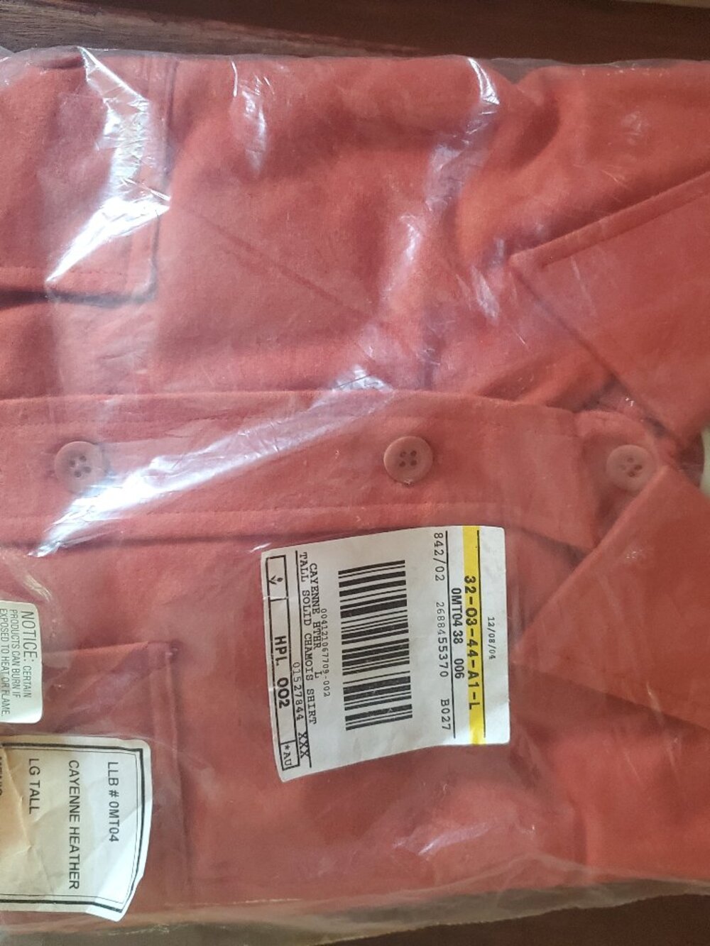 LL Bean Men's Chamois Shirt